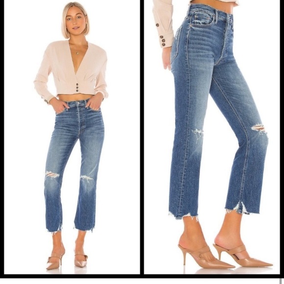 MOTHER SUPERIOR THE TRIPPER CHEW IN CRYIN COWBOYS HI RISE DISTRESSED SEMI-RIDIG - Picture 1 of 15